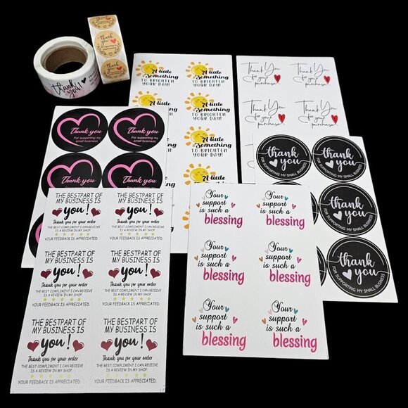 Thank You Reseller Business Appreciation Stickers Pick Your Favorite Ones New - Picture 16 of 16